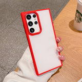 Armor Shockproof Matte Clear Samsung Case - HoHo Cases Samsung Galaxy S23 / Red
