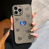Luxury Cortex Astronaut iPhone Case - HoHo Cases For iPhone 14 / Grey Heart