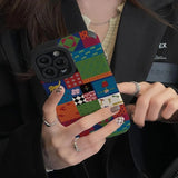 Fashion Animal Plaid iPhone Case - HoHo Cases
