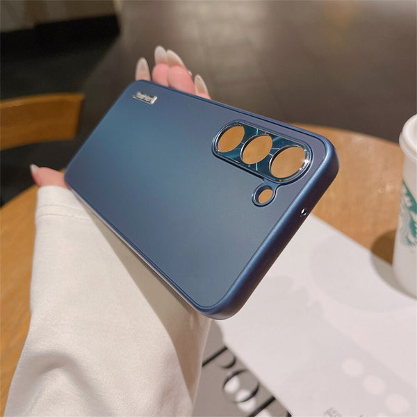 Luxury Plating Matte Armor Samsung Case - HoHo Cases Samsung Galaxy S23 / Dark Blue