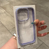 Luxury Transparent Diamond Jewelled iPhone Case