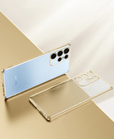 Luxury Soft Transparent Samsung Galaxy Case - HoHo Cases For Samsung Galaxy S22 / gold