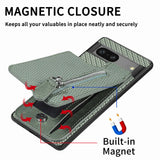 Carbon Fiber Flip Wallet Google Pixel Case