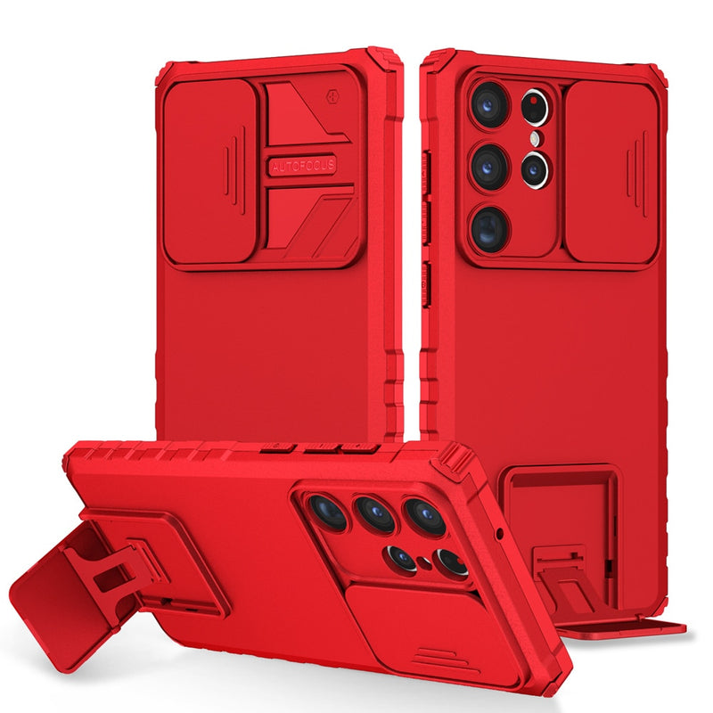 Extra Strong Shockproof Samsung Galaxy Case - HoHo Cases For Samsung Galaxy S23 / Red