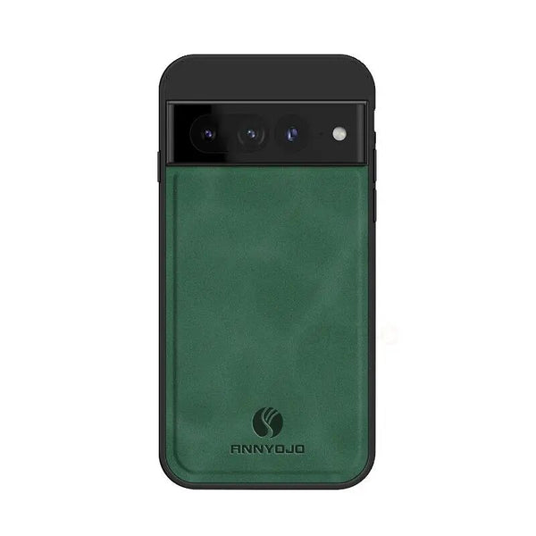 Sheepskin Leather Case Google Pixel Case - HoHo Cases Google Pixel 8 Pro / Dark Green