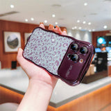 Luxury Plating Glitter Leopard iPhone Case