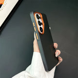 Fiber Texture Shockproof Samsung Cases