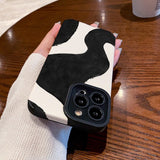Fashion Simple Black & White Pattern iPhone Case - HoHo Cases