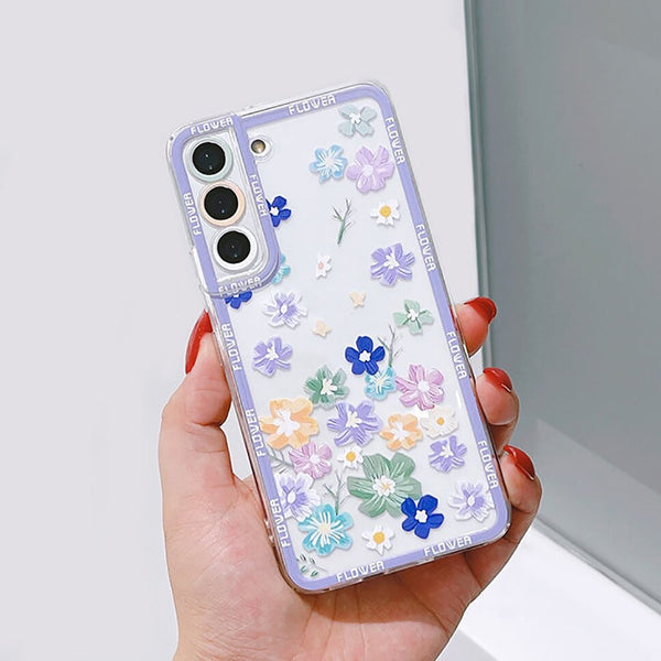 Cute Floral Samsung Galaxy Case - HoHo Cases Samsung Galaxy S22 / a