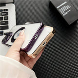 Classic Plating Transparent MagSafe iPhone Case