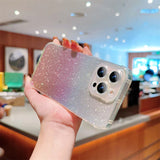 Shockproof Laser Colorful Glitter Clear iPhone Case