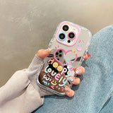 Lovely Heart Mirror Shockproof iPhone Case