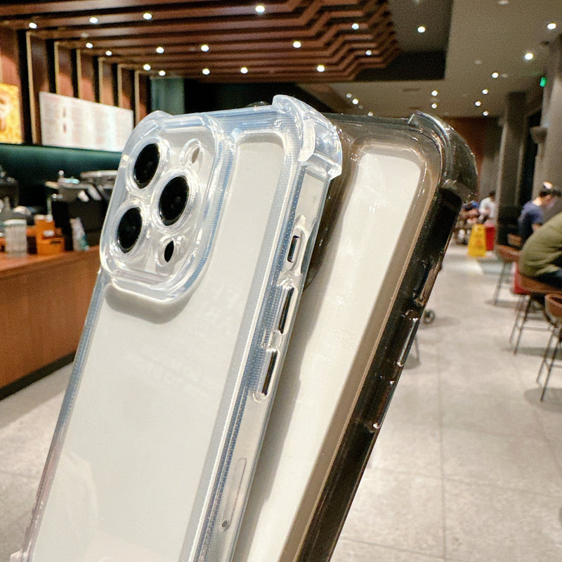 Luxury Shockproof Transparent iPhone Case