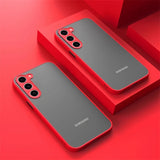 Modern Luxury Clear Matte Samsung Galaxy Case - HoHo Cases Samsung Galaxy S24 Ultra / Red