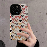 Fashion Tiny Rainbow Heart iPhone Case - HoHo Cases B / For iPhone 12