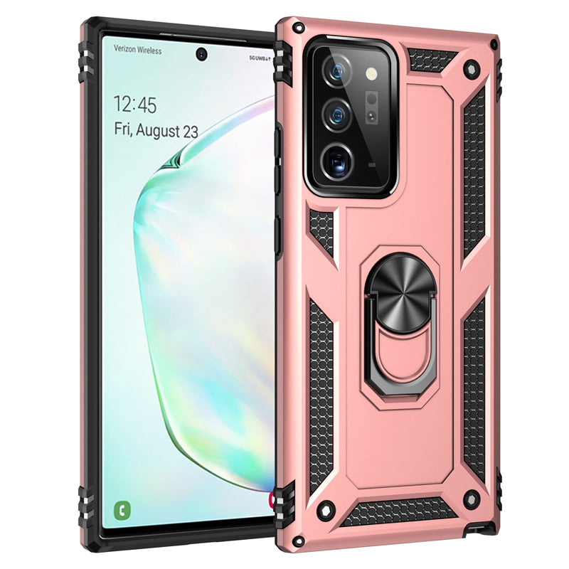 Shockproof Magnetic Samsung Galaxy Case with Ring Holder - HoHo Cases Samsung Galaxy S10 / Pink