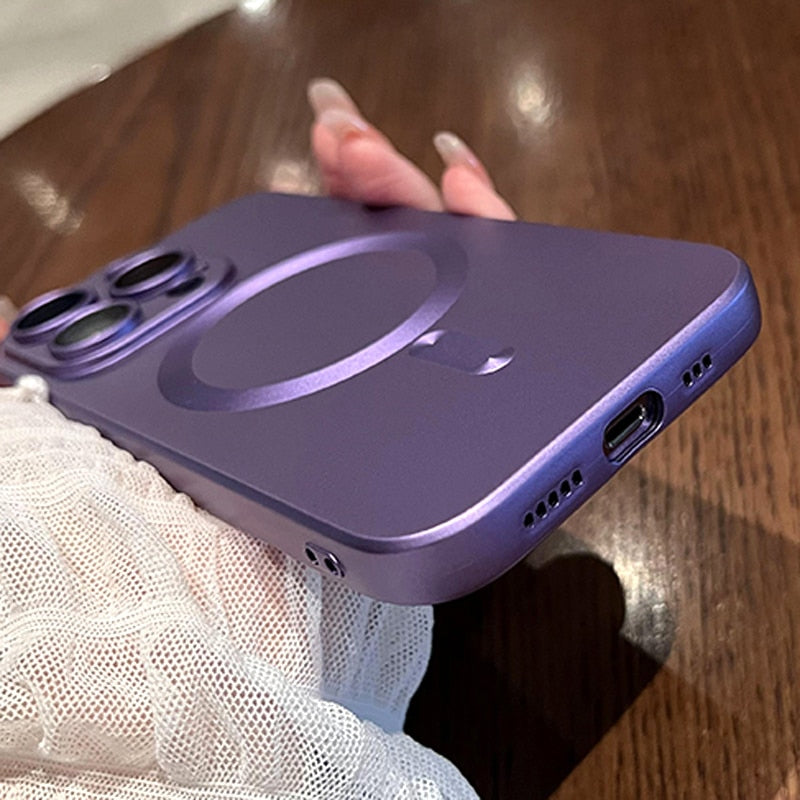 Luxury Liquid Silicone MagSafe iPhone Case