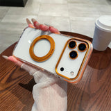 Transparent Rotating Holder Stand iPhone Case