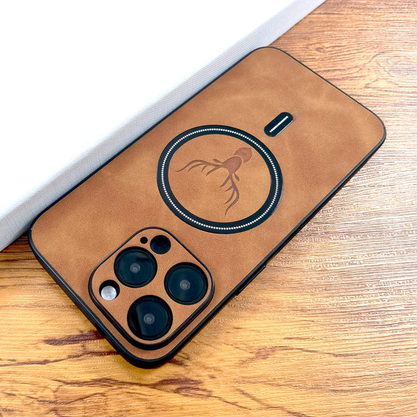 Luxury PU Leather Deer iPhone Case