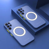Magsafe Magnetic Charge Samsung Galaxy Case - HoHo Cases For Samsung Galaxy S22 / Blue