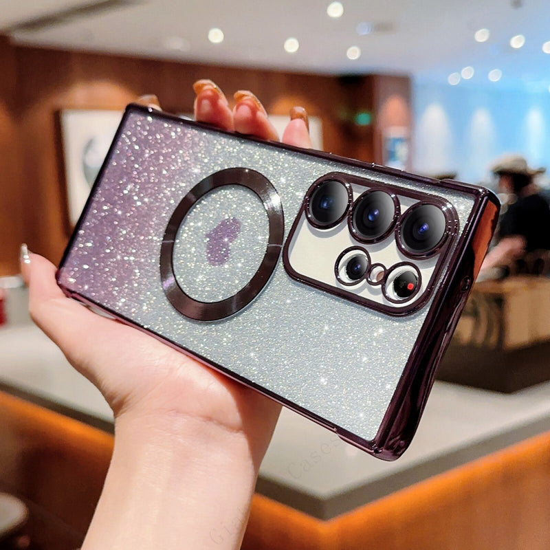 Luxury Heart Plating Samsung Galaxy Case - HoHo Cases For Samsung Galaxy S20 FE / Dark Purple
