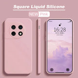 Shockproof Square Liquid Silicon Google Pixel Case - HoHo Cases Google Pixle 8 Pro / Pink