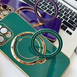 Plating Magnetic Bracket MagSafe iPhone Case - HoHo Cases