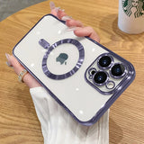 Luxury Wireless Charge Cover With Lens Protector iPhone Case
