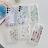 Floral Clear Shockproof Samsung Galaxy Cases