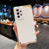 Luxury Plating Edge Samsung Galaxy Case - HoHo Cases Samsung Galaxy S22 / White