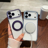 Transparent Rotating Holder Stand iPhone Case