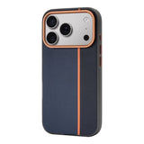 MagSafe Two Tone Spliced Leather iPhone Case