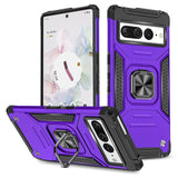 Magnetic Armor Matte Google Pixel Case with Ring - HoHo Cases For Google Pixel 5 / Purple