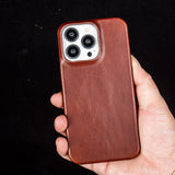 Oil Wax Luxury Leather iPhone Case