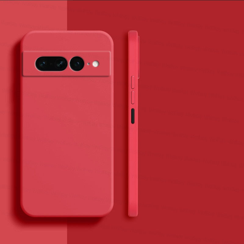 Candy Shockproof Silicon Google Pixel Case - HoHo Cases For Google Pixel 7 Pro / Red