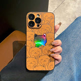 Luxury Cats Laser iPhone Case