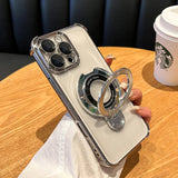 Luxury Plating Acrylic MagSafe iPhone Case