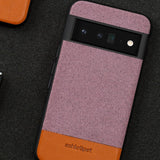 Modern Canvas Leather Magnetic Google Pixel Case - HoHo Cases For Google Pixel 7 pro / Pink
