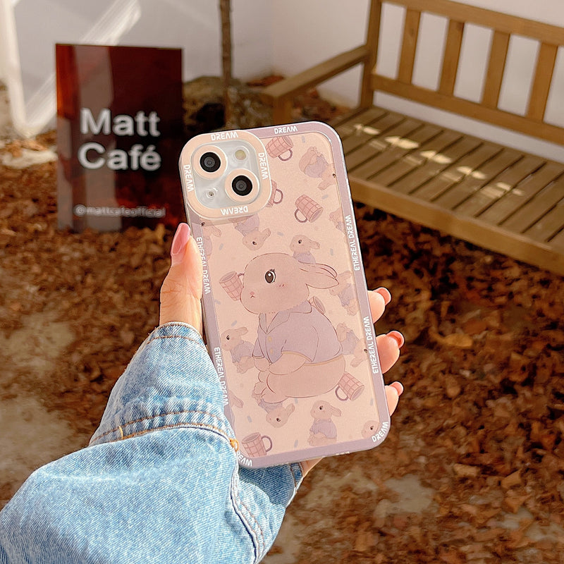 Cute Rabbit Clear Samsung Galaxy Case - HoHo Cases Samsung Galaxy S23 Ultra / 3