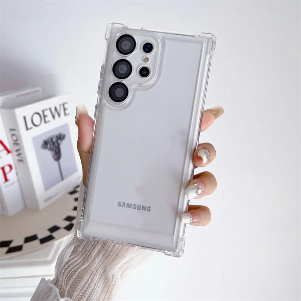 Luxury Hard Shockproof Corners Samsung Galaxy Cases - HoHo Cases Samsung Galaxy S24 Ultra / Clear