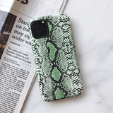 Luxury Chic Snake Texture Leather iPhone Case - HoHo Cases For iPhone 14 Pro Max / E