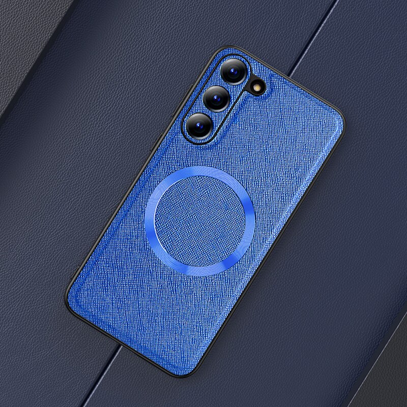 Luxury Nylon Samsung Galaxy Case - HoHo Cases Samsung Galaxy S23 / Blue