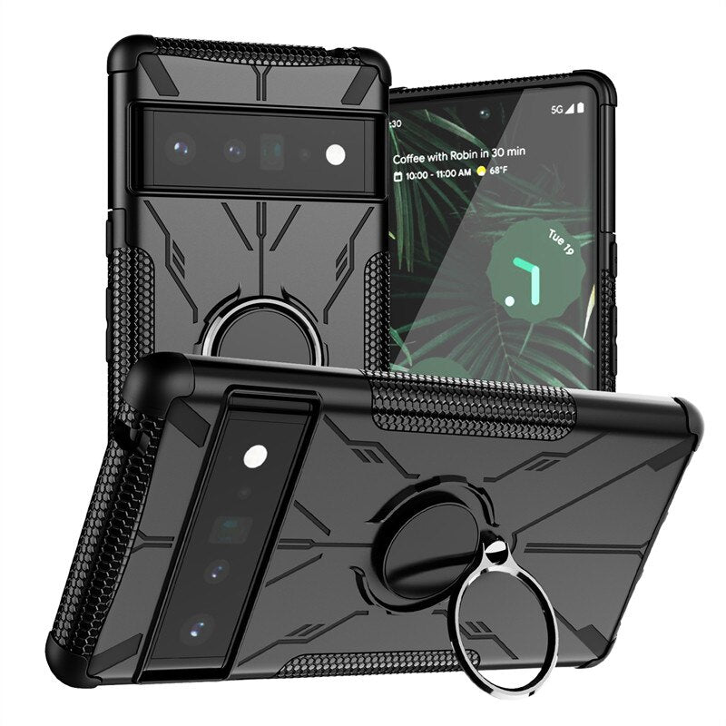 Ultra Armor Shockproof Google Pixel Case - HoHo Cases For Google Pixel 6 / Black