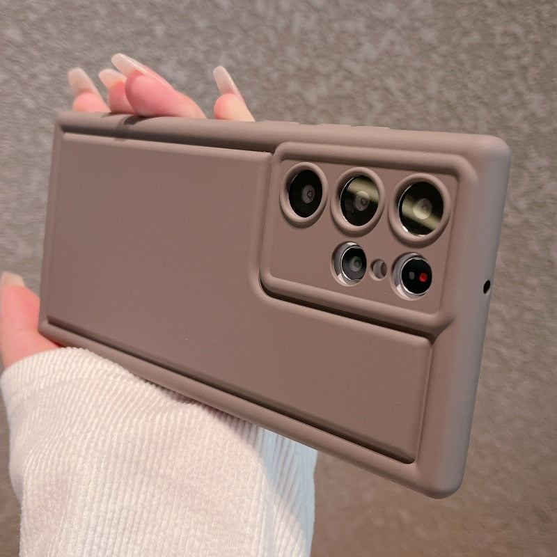 Air Cushion Silicone Shockproof Samsung Case - HoHo Cases Samsung Galaxy S23 / Khaki
