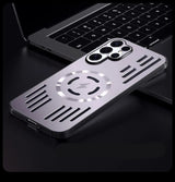 Metal heat dissipation magnetic Samsung Cases