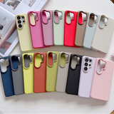 Liquid Silicone Flocking Protective Samsung Case