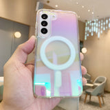 Laser Gradient Clear MagSafe Samsung Galaxy Case - HoHo Cases