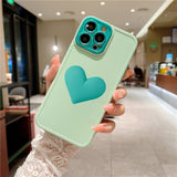 3D Heart Samsung Galaxy Case - HoHo Cases Samsung Galaxy S22 / Light Green