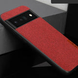 Slim Fabric Canvas Google Pixel Case - HoHo Cases Google Pixel 8 Pro / red