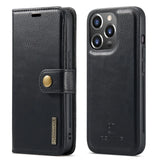 Modern Detachable Magnetic Leather iPhone Case - HoHo Cases Black / iPhone 15 Pro Max